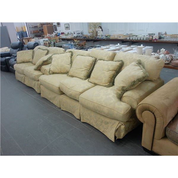 Craftmaster Gold Cloth Sofa/Loveseat Set