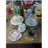 Image 1 : Art Glass Candlesticks, Serving Plates, Dishes, Tableware