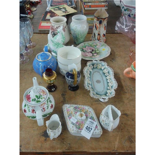 Pitchers, Vases, Dishes, Floral Clock, Dove Décor