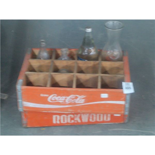Coca Cola/Rockwood Vintage Trays w/Bottles