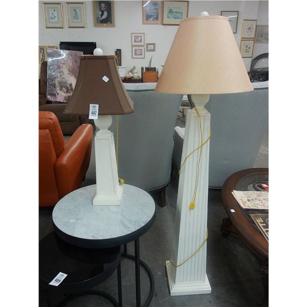 Floor/Table Lamps - Set of 2