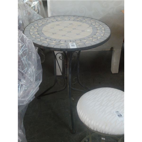 Tile Top Round Bistro Table
