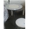 Image 1 : Tile Top Round Bistro Table