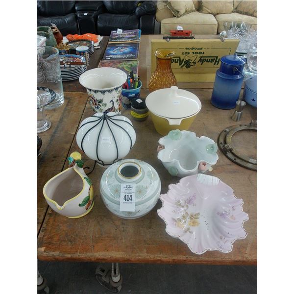 Asst. Decorator Bowls, Vases, Décor