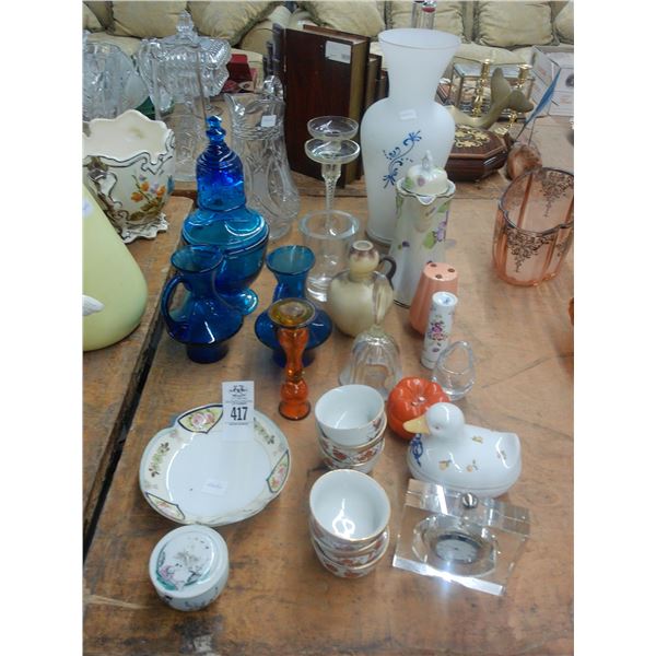 Desk Clock, Vase, Crystal Pitcher, Decanter, Décor