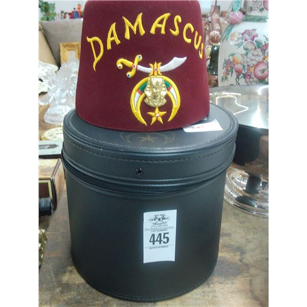 Damascus Shriner Hat w/Case
