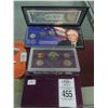 Image 1 : 1999 $1 Federal Reserve Star Note/Coin Set, 1985 US Mint Proof