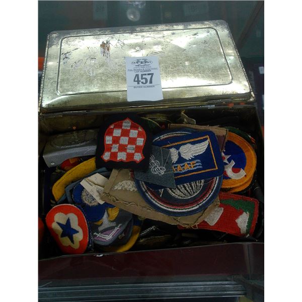 Old Tin w/Asst. Patches