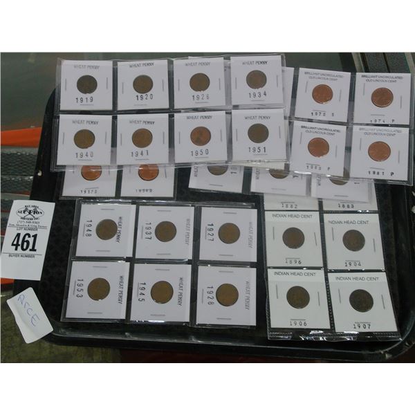 Wheat/Indian Head/Lincoln Cents - 36