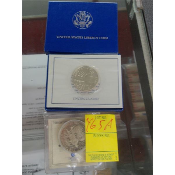 1986 US Liberty Commemorative Silver Half Dollar, America At War $10 Commemorative