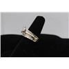 Image 2 : 10K YG Bridal Set w/One Marquise Cut Diamond and 10 Round Diamonds w/12 Cut Diamonds