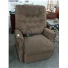 Image 1 : Brown Cloth Lift Recliner