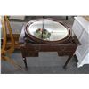 Image 1 : Ornate Floral Carved Claw Foot Vanity Desk w/Mirror