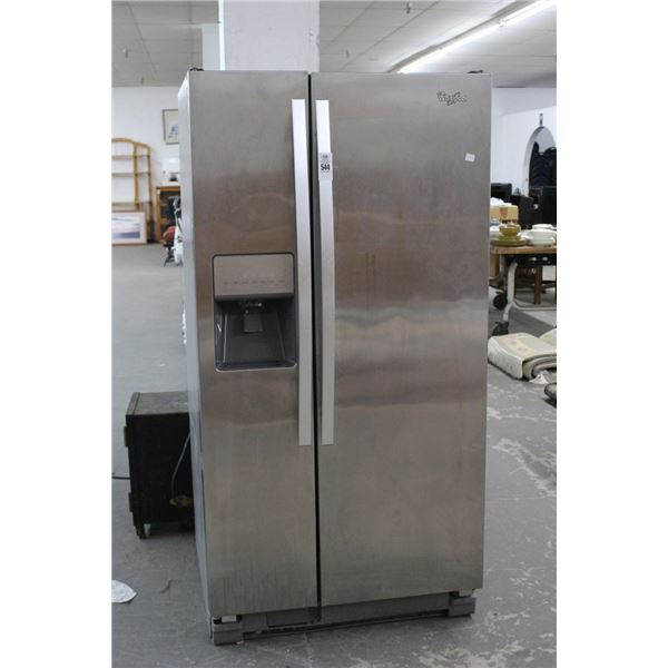 Whirlpool S/S   Side by Side Ref/Freezer w/Ice Maker