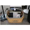 Image 1 : Newspaper Basket w/Coffee Table Books