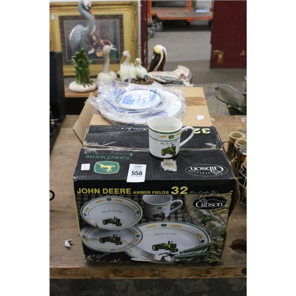 John Deere/Wedgewood Asst. Dishes