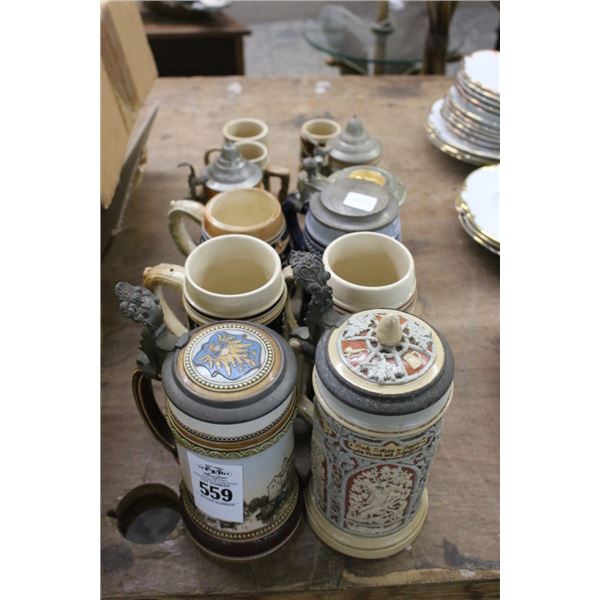 Collector Steins - 12