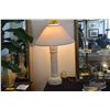 Image 2 : PAIR COLUMN TABLE LAMPS W/SHADES (33")  (PAIR)