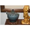 Image 3 : VINTAGE TEAPOTS & KWAN YIN (3 PCS)