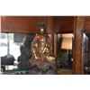 Image 2 : CHINESE WOOD GILT QUAN YIN & CHILD (12")