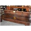 Image 1 : ANTIQUE CHINESE BLACKWOOD BENCH (25 1/2" X 69 1/2" X 21 3/4")