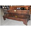 Image 2 : ANTIQUE CHINESE BLACKWOOD BENCH (25 1/2" X 69 1/2" X 21 3/4")