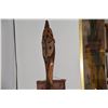 Image 2 : CARVED MASK & PLAQUE W/CARVING & BURNING DESIGN (2 PCS)