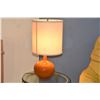 Image 2 : PAIR MID CENTURY CERAMIC TABLE LAMPS W/SHADES (PAIR)
