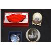 Image 2 : PAPERWEIGHTS, EGG BOX & SWAROVSKI CRYSTAL EGG (4 PCS)