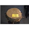 Image 1 : CARVED WOOD AFRICAN DRUM (23" X 12")
