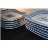 Image 3 : CHINESE BLUE & WHITE PLATES W/PEACH MOTIF (11 PCS)