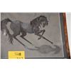 Image 2 : KOA FRAMED HORSE DRAWING; SIGNED ELENA LAMAR (21" X 17 1/4")