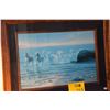 Image 2 : KOA FRAMED PRINT, HORSES (27 1/2" X 21")