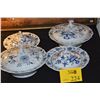 Image 1 : MEISSEN COVERED TUREENS & COVERED VEGETABLE DISHES, BLUE ONION PATTERN (4 PCS)