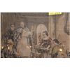 Image 2 : FRAMED TAPESTRY OF THE BOLTON ABBEY IN OLDEN TIMES (42 1/4" X 34 1/2")