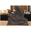 Image 2 : BRONZE STATUE, JESUS HEALING A MAN; SIGNED LEROY TRANSFIELD