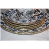 Image 4 : MEISSEN BLUE ONION (BLUE, GOLD & RED) CUPS, PLATES CREAMER & SUGAR (15 PCS)