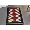 Image 1 : NATIVE AMERICAN (NAVAJO) WOOL RUG (40" X 24 1/2")