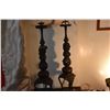 Image 2 : PAIR JAPANESE BRONZE CANDLESTICKS W/DRAGON MOTIF (PAIR)