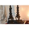 Image 3 : PAIR JAPANESE BRONZE CANDLESTICKS W/DRAGON MOTIF (PAIR)