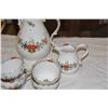 Image 4 : MEISSEN TEA SET W/LUNCHEON PLATES, INDIAN FLOWER (MULTICOLOR) PATTERN (22 PCS)