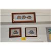 Image 1 : KOA FRAMED GYOTAKU ART; SIGNED M. HEMPERLY (MICHAEL) (3 PCS)
