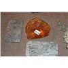 Image 1 : MIXED LOT: CHINESE ZODIAC DRAGON PLAQUES, PENDANT NECKLACE & AMBER TONE CARVING (5 PCS)