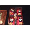 Image 2 : COLLECTION OF SNUFF BOTTLES W/STANDS IN ROSEWOOD CASE