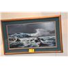 Image 2 : KOA FRAMED GICLEE, "LIGHT OF THE MIDNIGHT SEA"; SIGNED TABORA (ROY) (48" X 30")