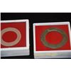 Image 1 : CHINESE SERPENTINE JADE FLAT RINGS W/BOXES (2 PCS)