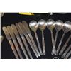 Image 2 : FLATWARE: 800 POTT NO. 84 (KNIVES, FORKS & SPOONS) (506 GTW) (17 PCS)