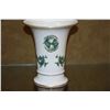 Image 2 : MEISSEN GREEN DRAGON FLUTE VASE W/GOLD RIMS