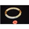 Image 1 : 14K JADE BANGLE BRACELET (HINGE DOES NOT OPEN)
