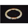 Image 2 : 14K JADE BANGLE BRACELET (HINGE DOES NOT OPEN)